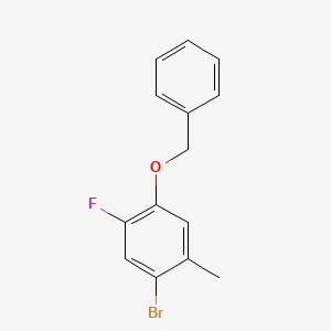 1-(Benzyloxy)-4-bromo-2-fluoro-5-methylbenzene - 2234291-65-5