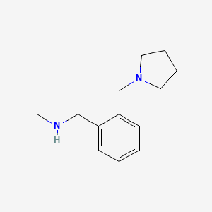 N-Methyl-1-[2-(pyrrolidin-1-ylmethyl)phenyl]methanamine - 920461-58-1