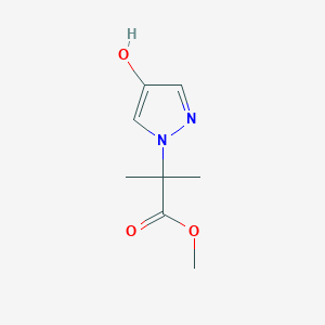 2-(4-Hydroxy-pyrazol-1-yl)-2-methyl-propionic acid methyl ester - 2092814-46-3