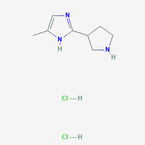5-Methyl-2-pyrrolidin-3-yl-1h-imidazole dihydrochloride - 2173107-35-0