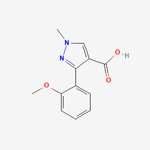 3-(2-methoxyphenyl)-1-methyl-1H-pyrazole-4-carboxylic acid - 1152511-14-2