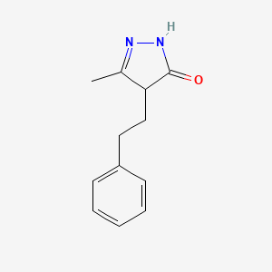 5-methyl-4-(2-phenylethyl)-2,4-dihydro-3H-pyrazol-3-one - 1144443-04-8