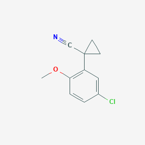 1-(5-Chloro-2-methoxyphenyl)cyclopropane-1-carbonitrile - 1152566-93-2
