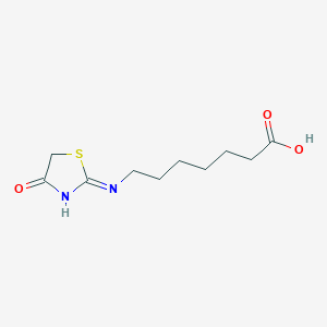 7-[(4-Oxo-4,5-dihydro-1,3-thiazol-2-yl)amino]heptanoic acid - 797027-59-9