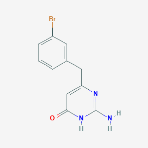2-Amino-6-(3-bromo-benzyl)-3H-pyrimidin-4-one - 883892-47-5