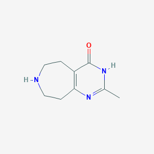 2-methyl-3,5,6,7,8,9-hexahydro-4H-pyrimido[4,5-d]azepin-4-one - 391953-90-5