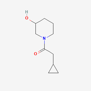 2-Cyclopropyl-1-(3-hydroxypiperidin-1-yl)ethan-1-one - 1156195-27-5