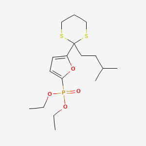 Diethyl {5-[2-(3-methylbutyl)-1,3-dithian-2-yl]-2-furyl}phosphonate - 1199589-68-8