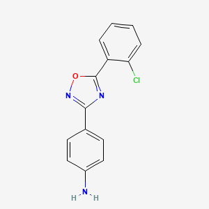4-[5-(2-Chlorophenyl)-1,2,4-oxadiazol-3-yl]aniline - 1154704-31-0