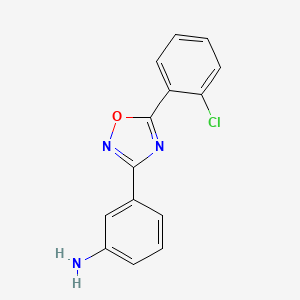 3-[5-(2-Chlorophenyl)-1,2,4-oxadiazol-3-yl]aniline - 1154708-22-1