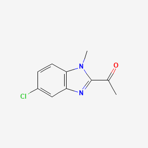 1-(5-chloro-1-methyl-1H-1,3-benzodiazol-2-yl)ethan-1-one - 620604-10-6