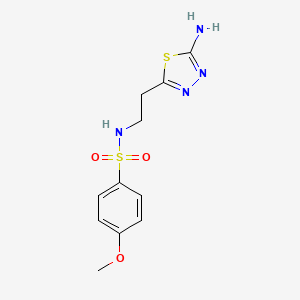 N-[2-(5-amino-1,3,4-thiadiazol-2-yl)ethyl]-4-methoxybenzenesulfonamide - 1199215-77-4