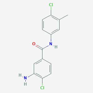 N-(4-Chloro-3-methylphenyl)-3-amino-4-chlorobenzamide - 59158-04-2