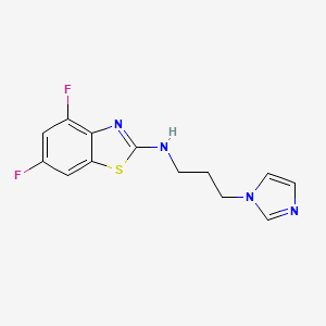 4,6-difluoro-N-[3-(1H-imidazol-1-yl)propyl]-1,3-benzothiazol-2-amine - 1177275-05-6