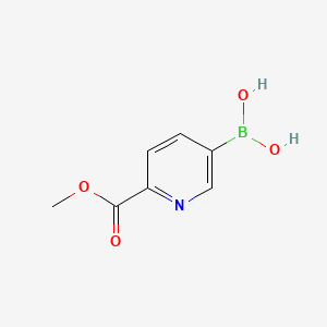 (6-(Methoxycarbonyl)pyridin-3-yl)boronic acid - 1072945-86-8