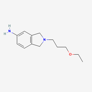 2-(3-ethoxypropyl)-2,3-dihydro-1H-isoindol-5-amine - 1094628-11-1
