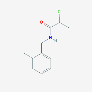 2-chloro-N-[(2-methylphenyl)methyl]propanamide - 1098347-61-5