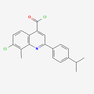 7-Chloro-2-(4-isopropylphenyl)-8-methylquinoline-4-carbonyl chloride - 1160256-12-1