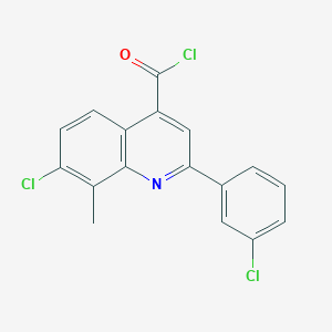 7-Chloro-2-(3-chlorophenyl)-8-methylquinoline-4-carbonyl chloride - 1160263-58-0