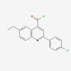 2-(4-Chlorophenyl)-6-ethylquinoline-4-carbonyl chloride - 1160260-91-2