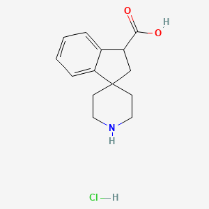 2,3-Dihydrospiro[indene-1,4'-piperidine]-3-carboxylic acid hydrochloride - 936138-16-8