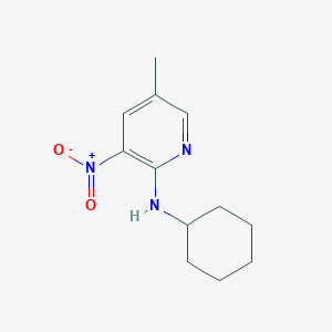2-Cyclohexylamino-5-methyl-3-nitropyridine - 1033202-68-4