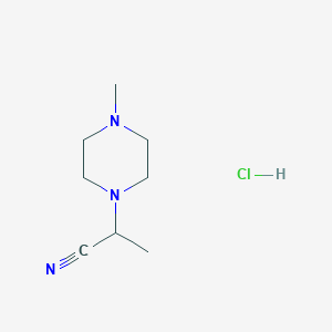 2-(4-Methylpiperazin-1-yl)propanenitrile hydrochloride - 1221725-29-6