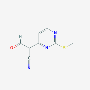 2-(2-(Methylthio)pyrimidin-4-yl)-3-oxopropanenitrile - 1111637-81-0