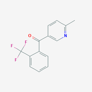 2-Methyl-5-(2-trifluoromethylbenzoyl)pyridine - 1187166-87-5