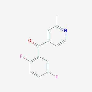 4-(2,5-Difluorobenzoyl)-2-methylpyridine - 1187167-40-3