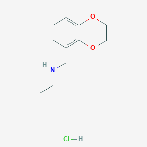 (2,3-Dihydro-1,4-benzodioxin-5-ylmethyl)(ethyl)amine hydrochloride - 1251924-53-4
