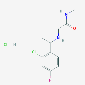 2-{[1-(2-chloro-4-fluorophenyl)ethyl]amino}-N-methylacetamide hydrochloride - 1305712-17-7