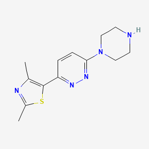3-(2,4-Dimethyl-1,3-thiazol-5-yl)-6-piperazin-1-ylpyridazine - 1283109-56-7