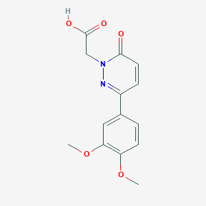 [3-(3,4-dimethoxyphenyl)-6-oxopyridazin-1(6H)-yl]acetic acid - 1219578-35-4