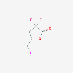 3,3-Difluoro-5-(iodomethyl)oxolan-2-one - 1256080-97-3