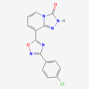 8-[3-(4-chlorophenyl)-1,2,4-oxadiazol-5-yl][1,2,4]triazolo[4,3-a]pyridin-3(2H)-one - 1239728-32-5