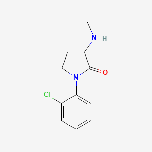 1-(2-Chlorophenyl)-3-(methylamino)pyrrolidin-2-one - 1248430-71-8