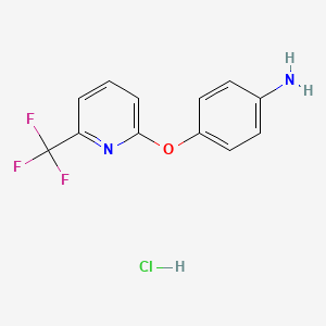 4-{[6-(Trifluoromethyl)pyridin-2-yl]oxy}aniline hydrochloride - 1306605-05-9