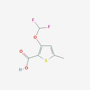 3-(Difluoromethoxy)-5-methylthiophene-2-carboxylic acid - 1306605-42-4