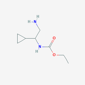 ethyl N-(2-amino-1-cyclopropylethyl)carbamate - 1247926-57-3