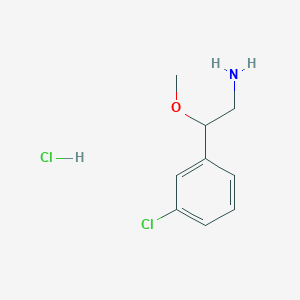 2-(3-Chlorophenyl)-2-methoxyethan-1-amine hydrochloride - 1354952-69-4