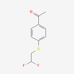 1-{4-[(2,2-Difluoroethyl)sulfanyl]phenyl}ethan-1-one - 1341149-68-5