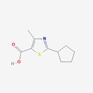 2-Cyclopentyl-4-methyl-1,3-thiazole-5-carboxylic acid - 472805-45-1