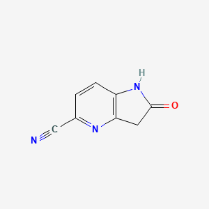 2-Oxo-2,3-dihydro-1H-pyrrolo[3,2-b]pyridine-5-carbonitrile - 1167056-59-8