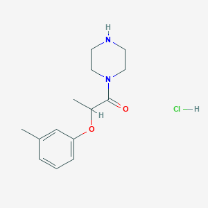 2-(3-Methylphenoxy)-1-(piperazin-1-yl)propan-1-one hydrochloride - 1334148-91-2