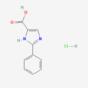 2-phenyl-1H-imidazole-4-carboxylic acid hydrochloride - 1334149-04-0