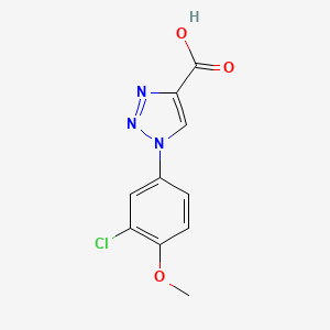 1-(3-chloro-4-methoxyphenyl)-1H-1,2,3-triazole-4-carboxylic acid - 1267684-30-9