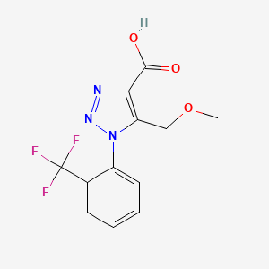 5-(methoxymethyl)-1-[2-(trifluoromethyl)phenyl]-1H-1,2,3-triazole-4-carboxylic acid - 1326937-34-1