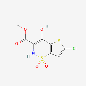 Methyl 6-chloro-4-hydroxy-2H-thieno[2,3-e][1,2]thiazine-3-carboxylate 1,1-dioxide - 70374-51-5