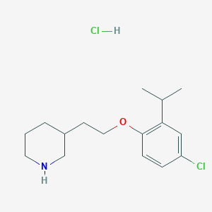 3-[2-(4-Chloro-2-isopropylphenoxy)ethyl]-piperidine hydrochloride - 1220030-43-2